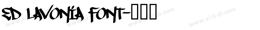 ed lavonia font字体转换